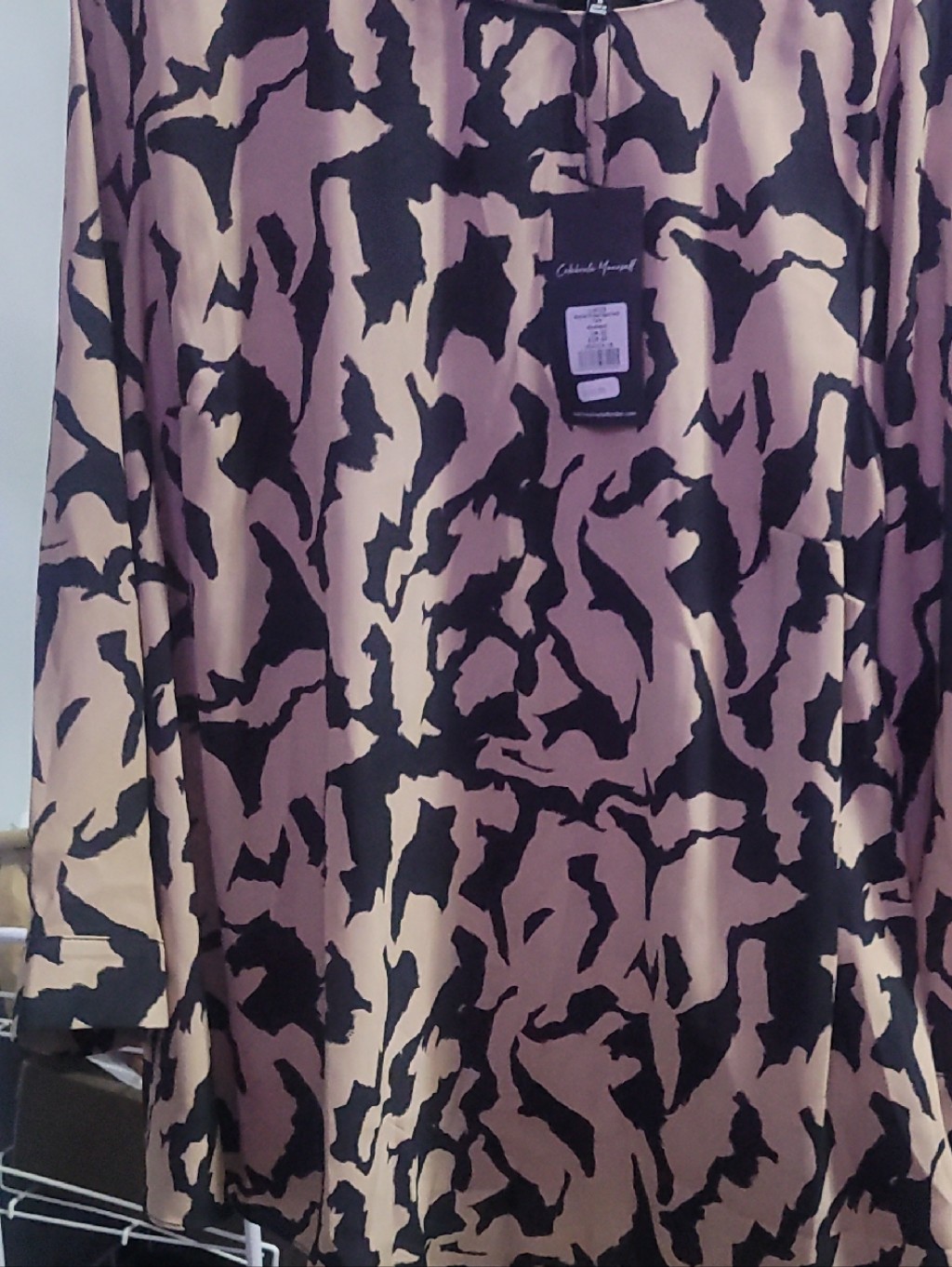 Live Unlimited By George Pink And Black Abstract Tunic